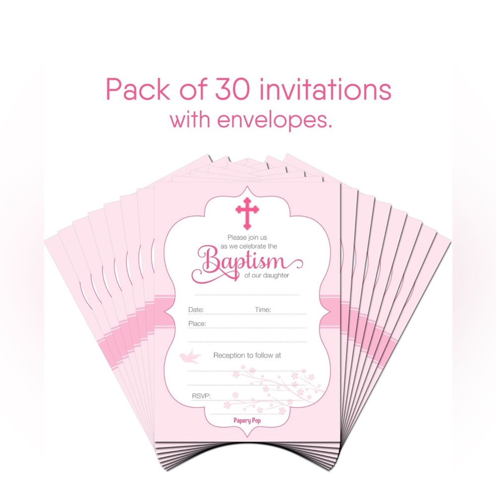 Baptism fill in cards
